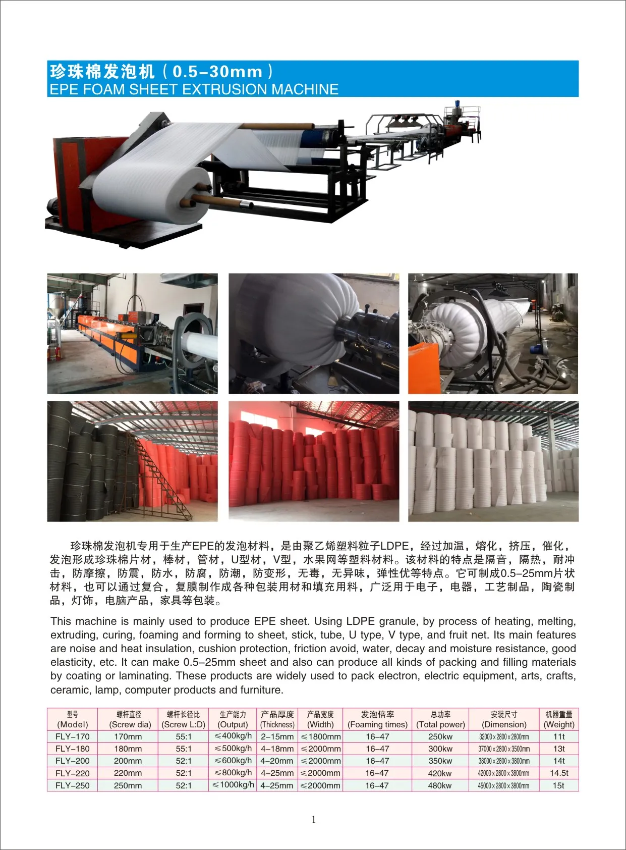 珍珠棉发泡机