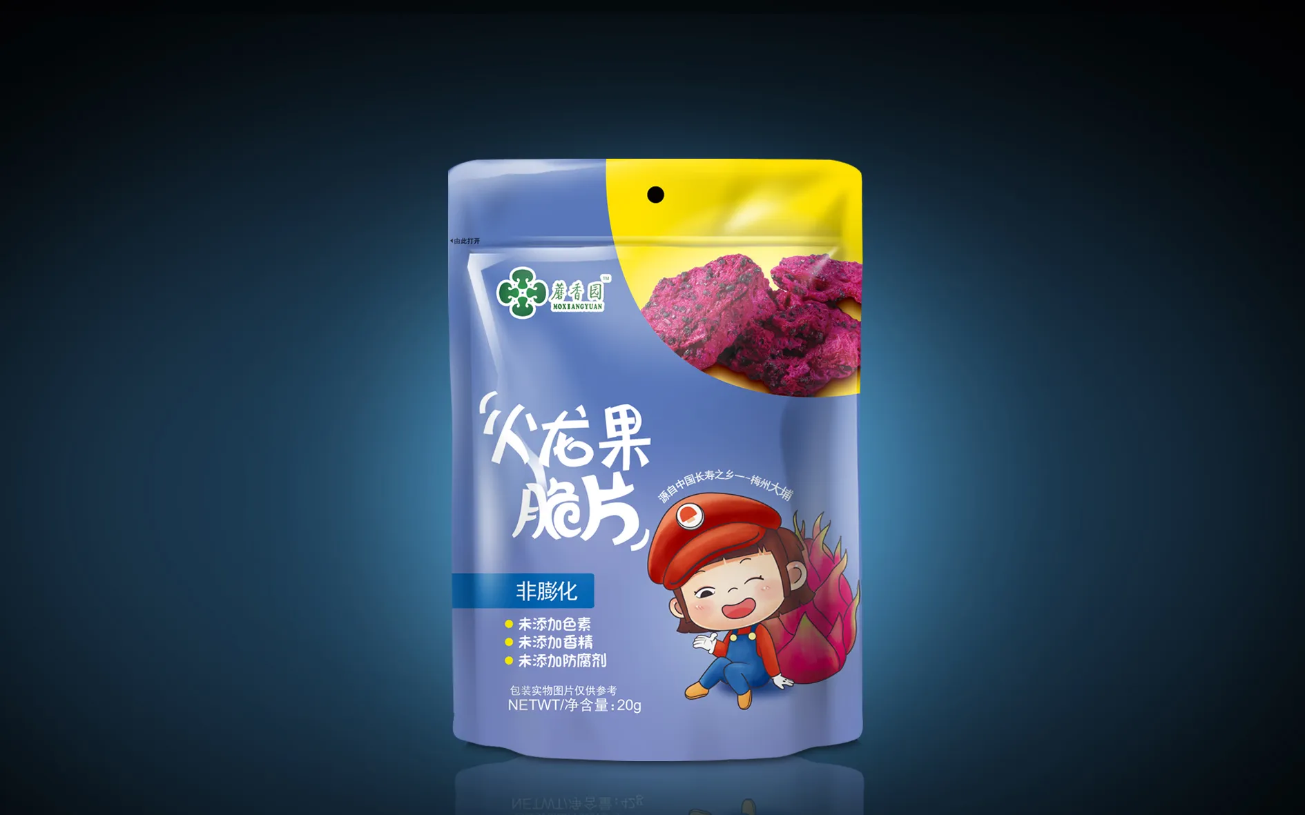 蘑香园火龙果脆片