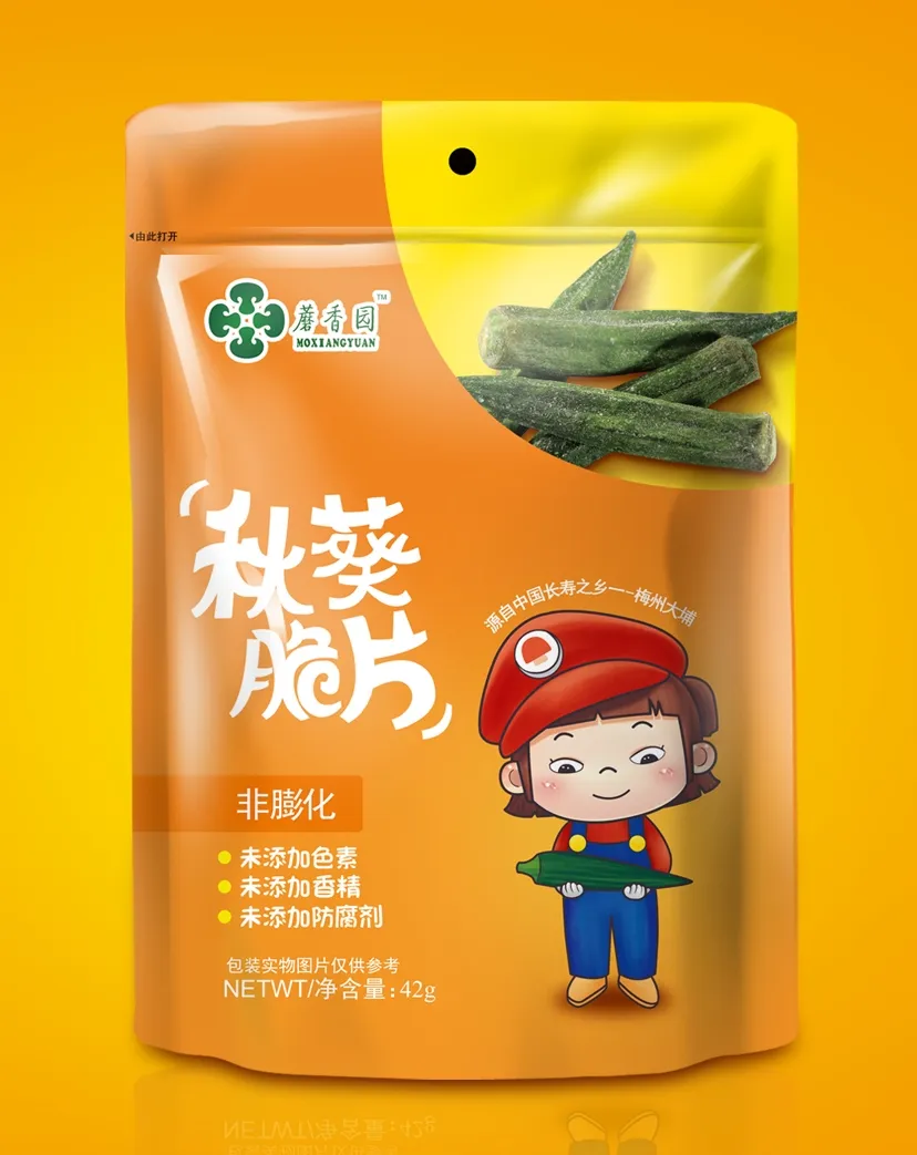 蘑香园黄秋葵脆片
