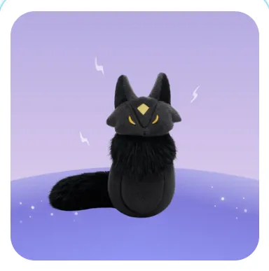 恶作剧皮皮猫毛绒玩具