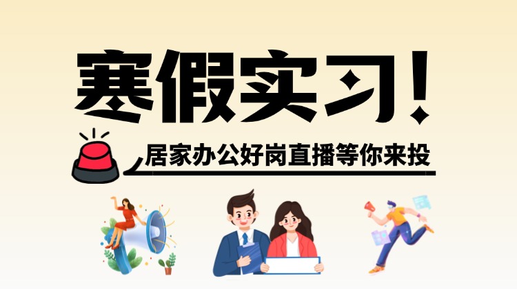 寒假实习末班车-居家办公好岗推荐